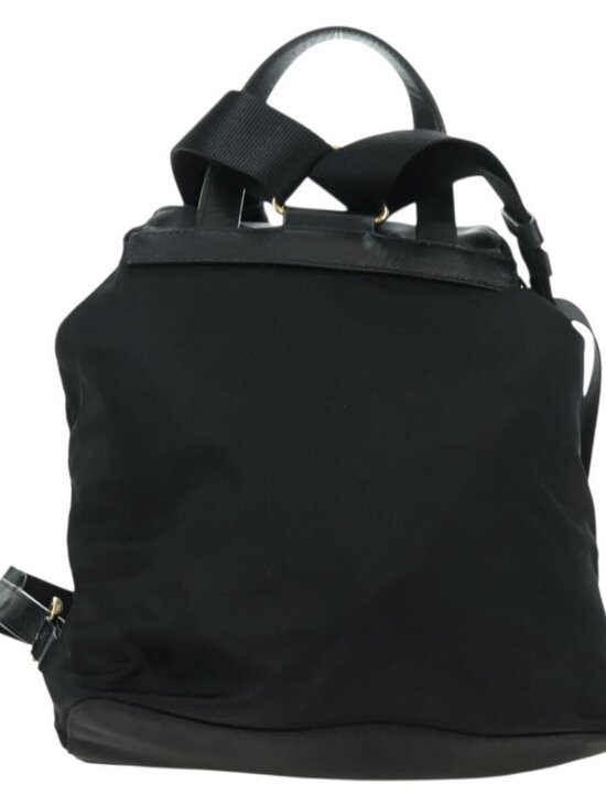 PRADA Robot Backpack Nylon Black Silver Auth 176514SAV main image 15